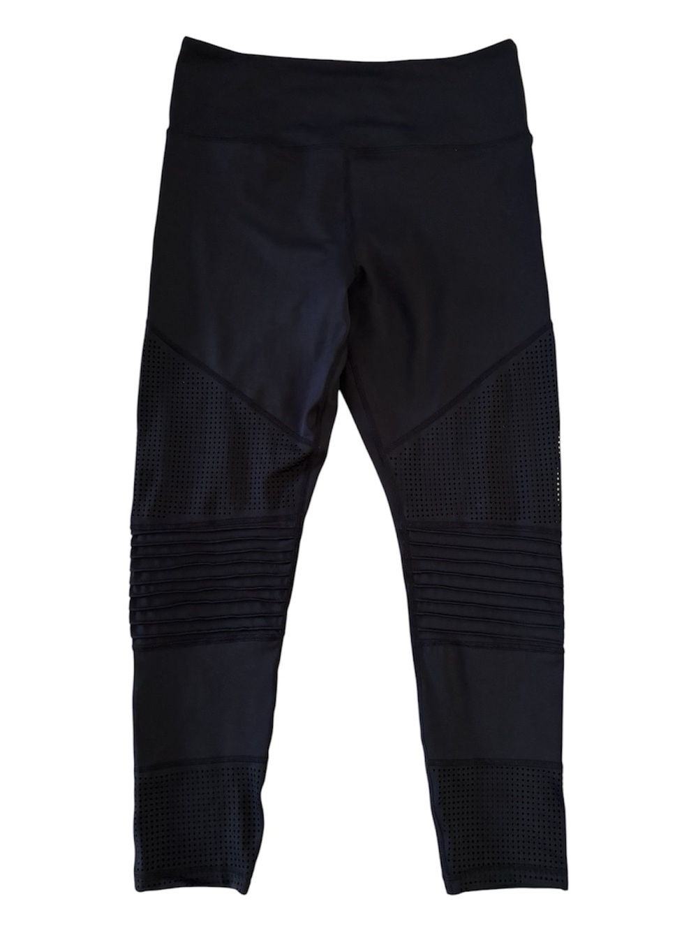 ZYIA Active Black Light n Tight Moto Leggings High Waist Activewear Size 12 - Picture 2 of 11